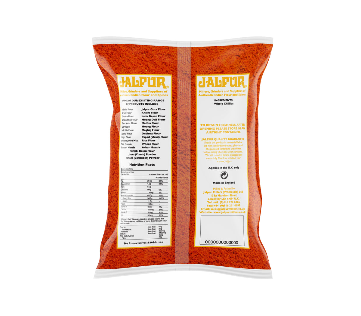 Jalpur Red Chilli Powder (Hot)