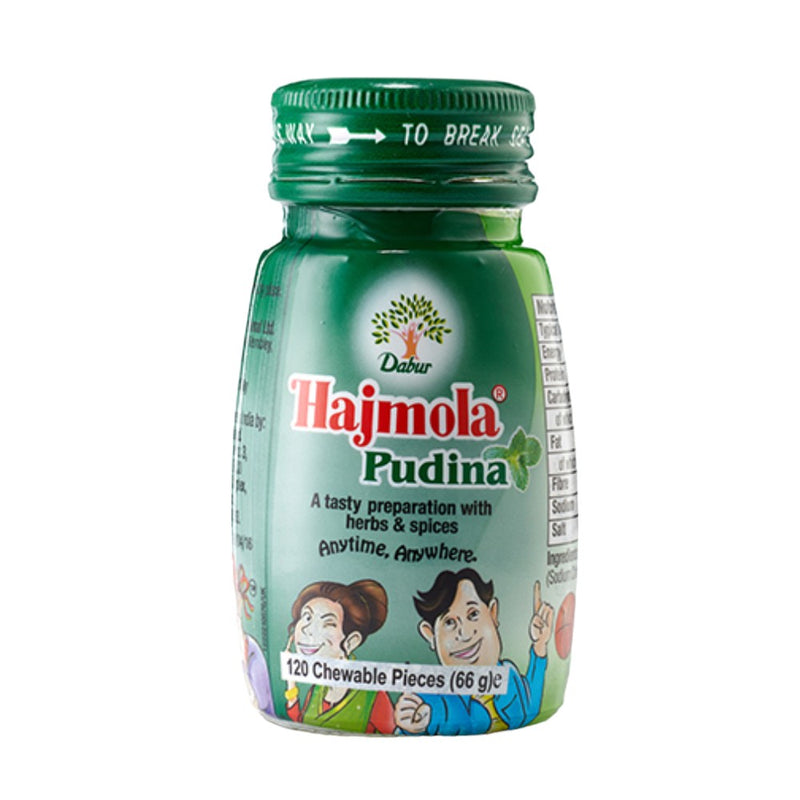 Dabur Hajmola Pudina 66g - 120 Tablets_1