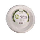 E-Lite 7'' Inch (8cm) Round Bagasse Plates - 50 Pack_1