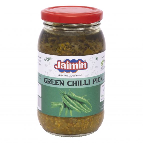 Jaimin Green Chilli Pickle - 400g_1