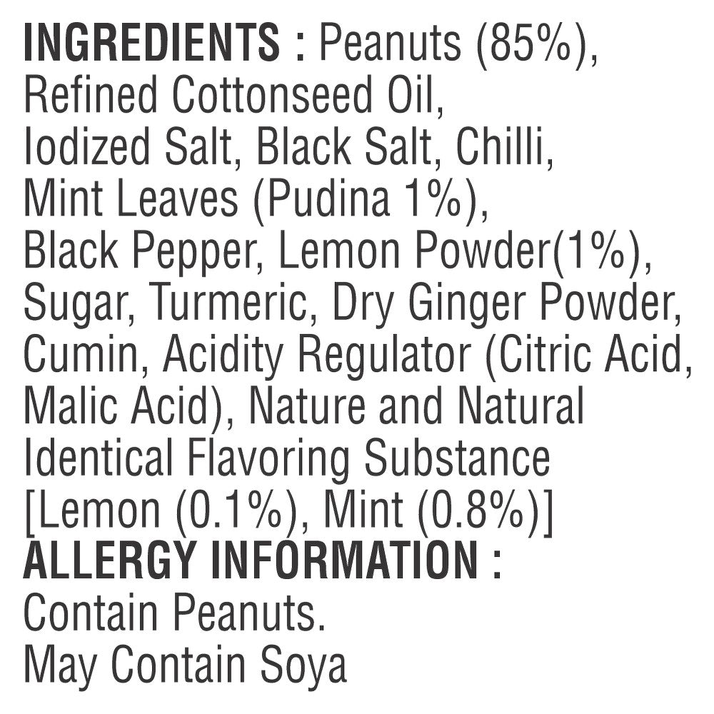 Jabsons Roasted Peanuts Nimboo Pudina - 140g_3