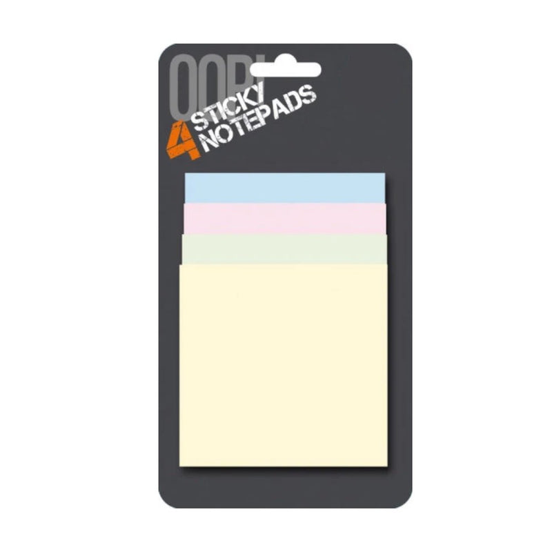 OOP! Sticky Notes 4 Assorted Colours - 35 Sticky Notes Per Colour_1