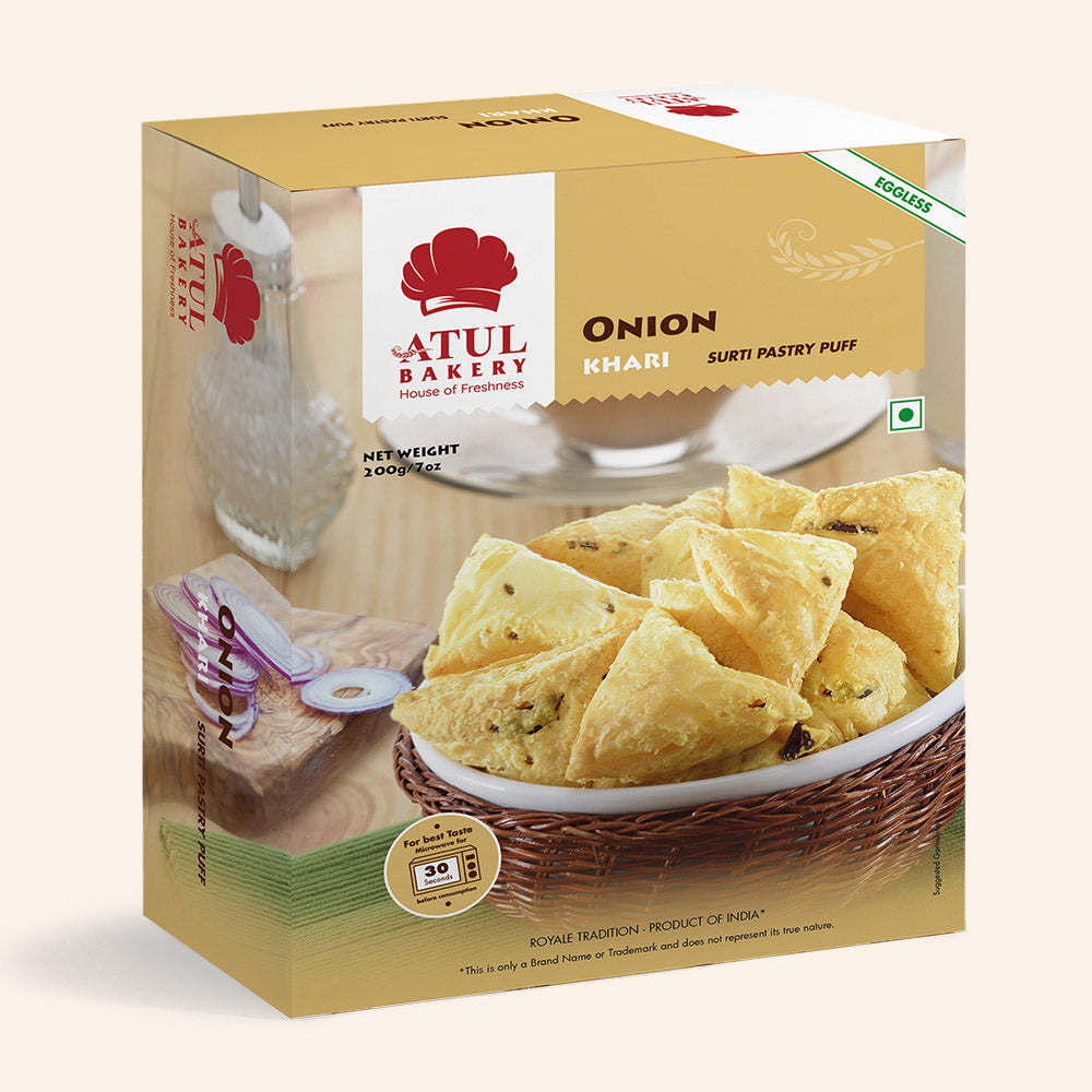 Atul Bakery Onion Khari - Savory & Crispy - 200g_1