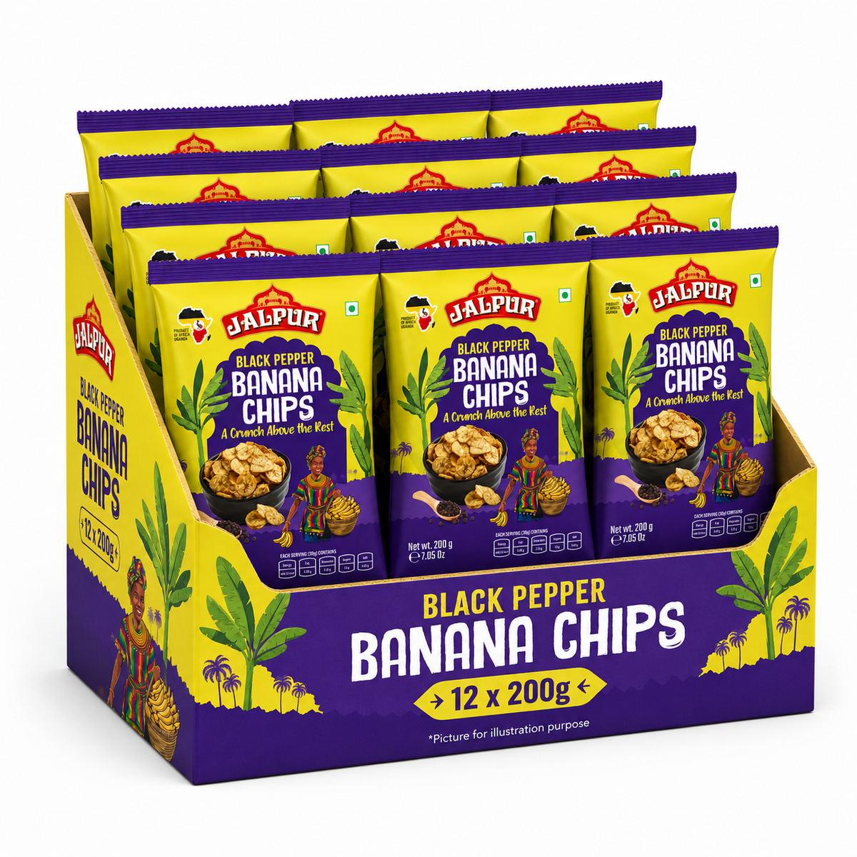 Jalpur Black Pepper Banana (Plantain) Chips