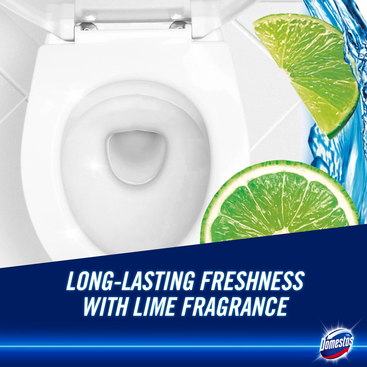 Domestos Power 5 Toilet Rim Block Lime - 55g_5