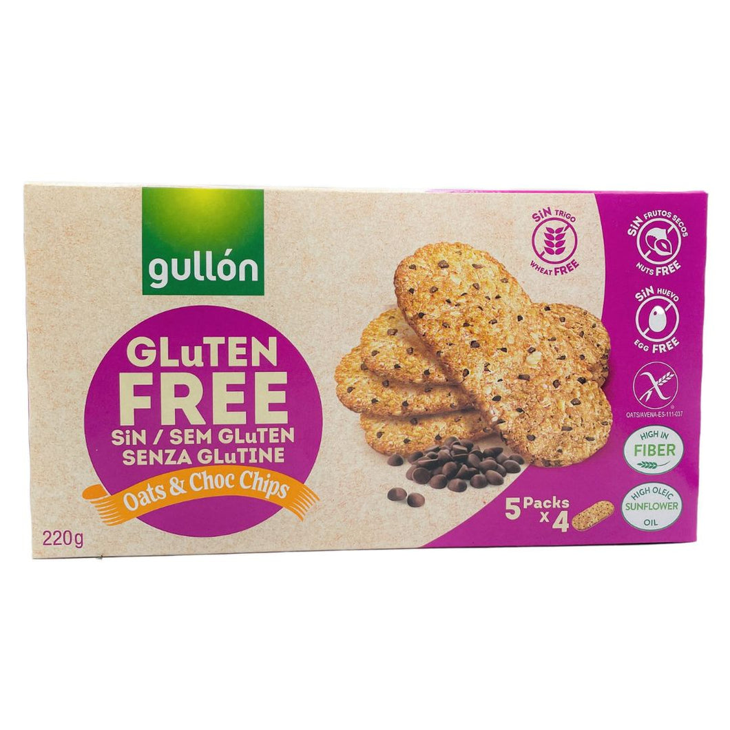 Gullon Oats & Chocolate Chips Gluten Free Biscuits - 220g_1
