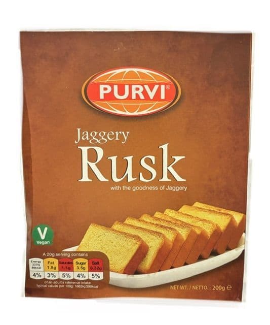 Purvi Jaggery Rusk - 200g_1