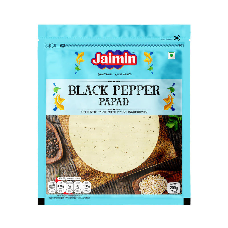 Jaimin Black Pepper Papad - 200g_1