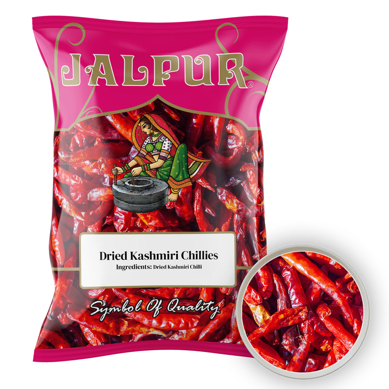 Jalpur Pure Whole Dried Kashmiri Chillies (red)