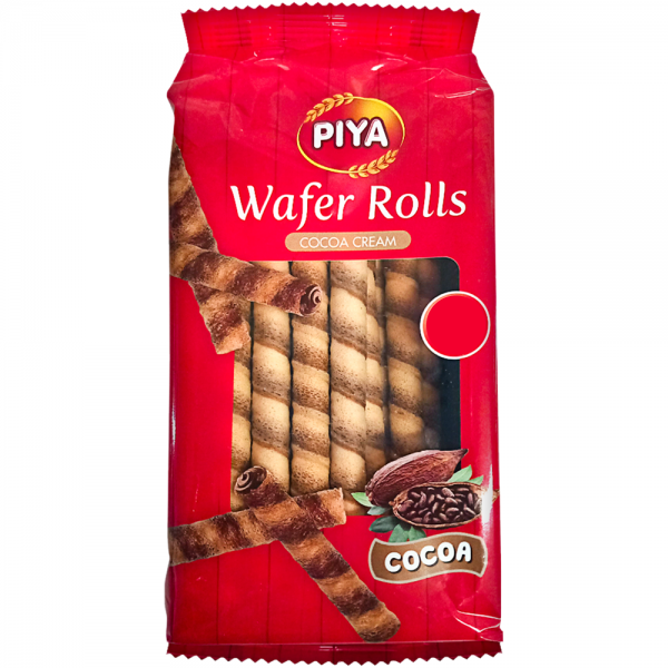 Piya Wafer Rolls Cocoa - 160g