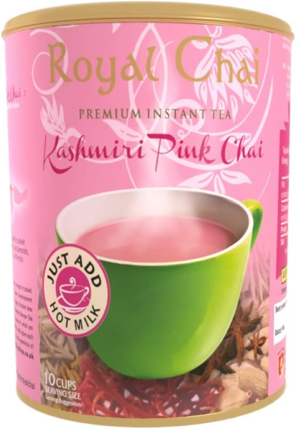 Royal Chai - Kashmiri Pink Chai Tub (Sweetened) - 400g