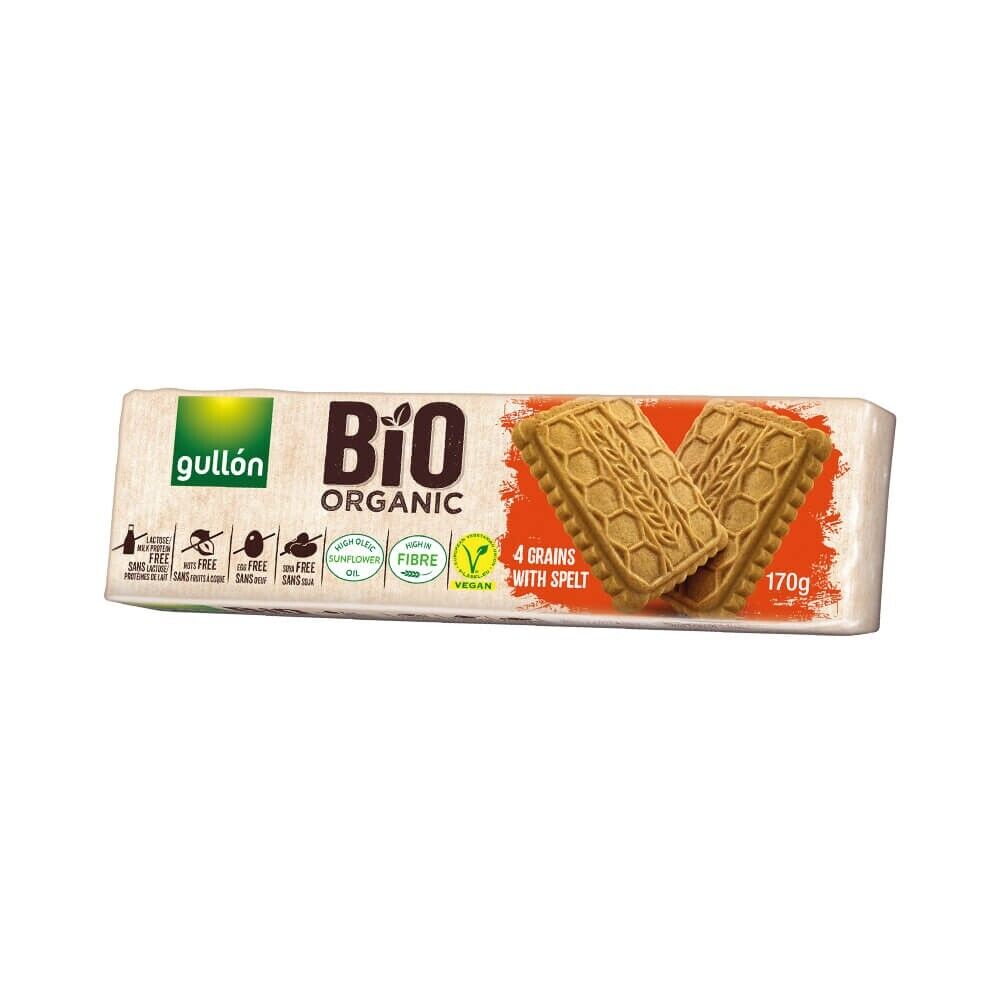Gullon Bio Organic 4 Grains Biscuits - 170g_1