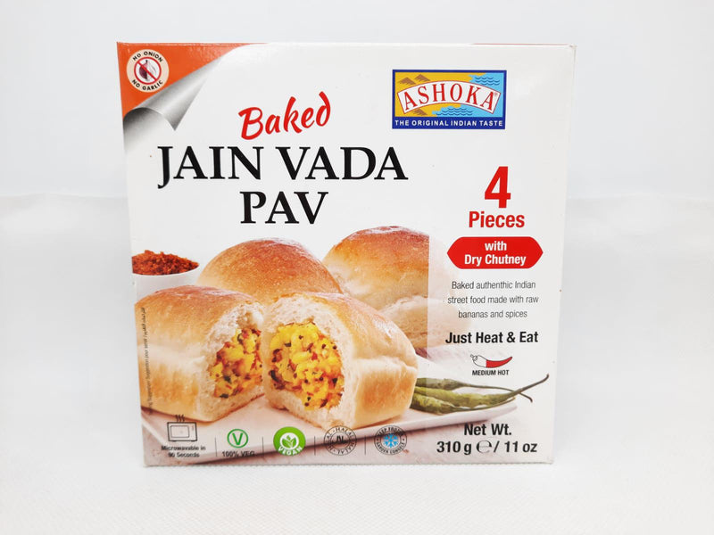Ashoka - Frozen Baked Jain Vada Pav - (4pcs) - 310g - Jalpur Millers Online