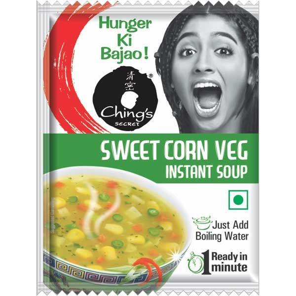Chings - Sweet Corn Veg Instant Soup - (4 sachets mild heat) - 60g - Jalpur Millers Online