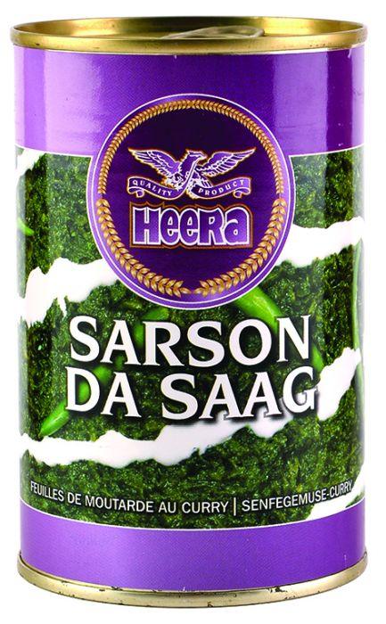Heera - Sarsan Da Saag - (mustard leaves & spinach seasoned with onions and spices) - 450g - Jalpur Millers Online