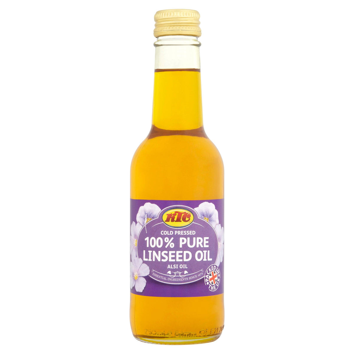 KTC 100% Pure Cold Pressed Linseed / Flaxseed Oil (Alsi Oil) 250ml - Jalpur Millers Online