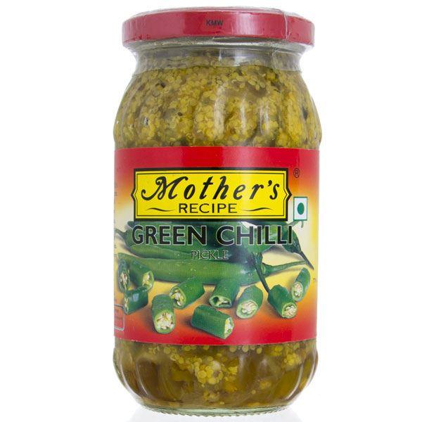 Mother's Recipe - Green Chilli Pickle - 500g - Jalpur Millers Online