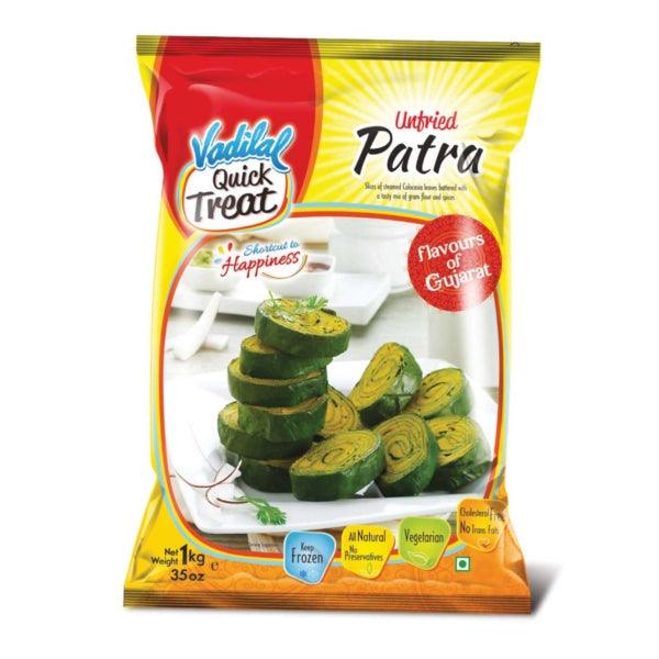 Vadilal - Frozen Unfried Patra Slices - 1kg - Jalpur Millers Online