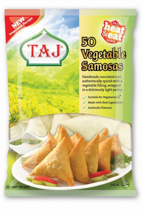 Taj - Frozen Vegetable Samosa - (50pcs) - 1.75kg - Jalpur Millers Online