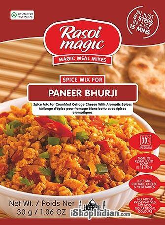 Rasoi Magic - Paneer Bhurji - (spice mix for crumbled cottage cheese with aromatic spices) - 30g - Jalpur Millers Online