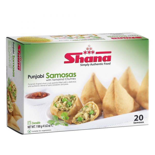 Shana - Frozen Punjabi Samosa With Tamarind Chutney - (20pcs) - 1180g - Jalpur Millers Online
