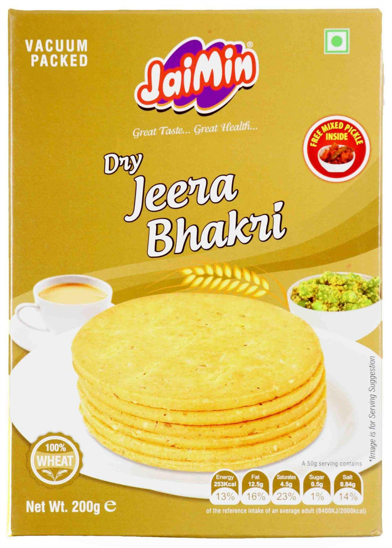 Jaimin - Dry Jeera Bhakri - 200g - Jalpur Millers Online