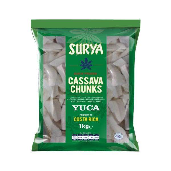 Surya - Frozen Cassava Chunks - (mogo) - 1kg - Jalpur Millers Online