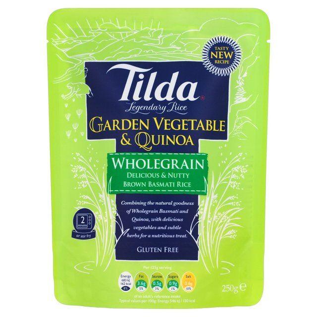 Tilda Steamed Basmati Garden Vegetable & Quinoa Rice - 250g - Jalpur Millers Online