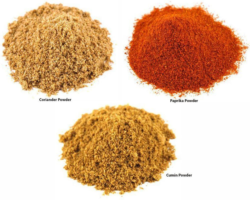 Jalpur Millers Spice Combo Pack - Coriander Powder 500g - Cumin Powder 500g - Paprika Powder 500g (3 Pack) - Jalpur Millers Online