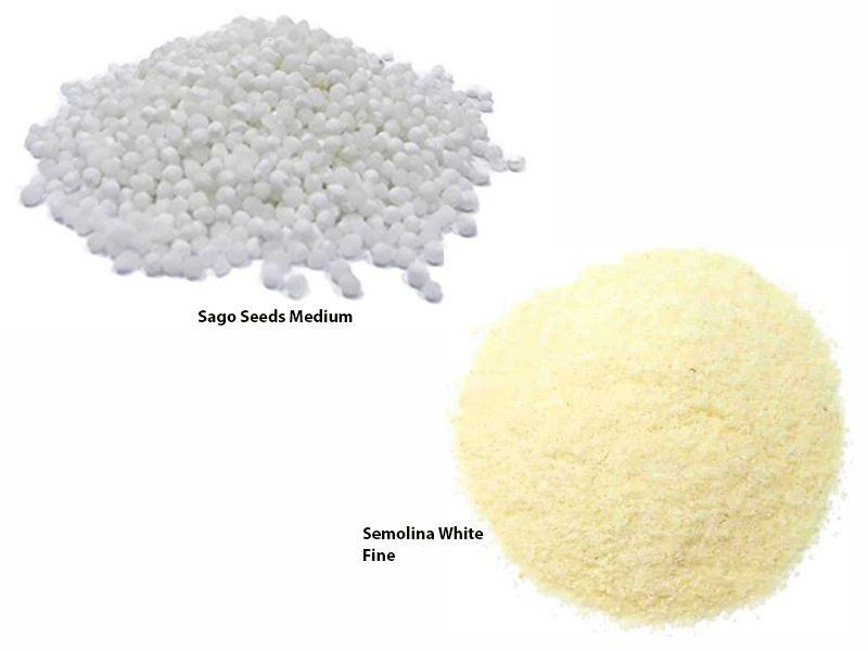 Jalpur Millers Semolina Combo Pack - Semolina Fine White 500g - Sago Seeds Medium 500g (2 Pack) - Jalpur Millers Online