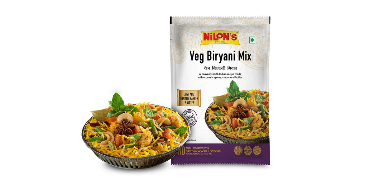 Nilons - Veg Biriyani Mix - (all natural, gluten free) - 50g - Jalpur Millers Online
