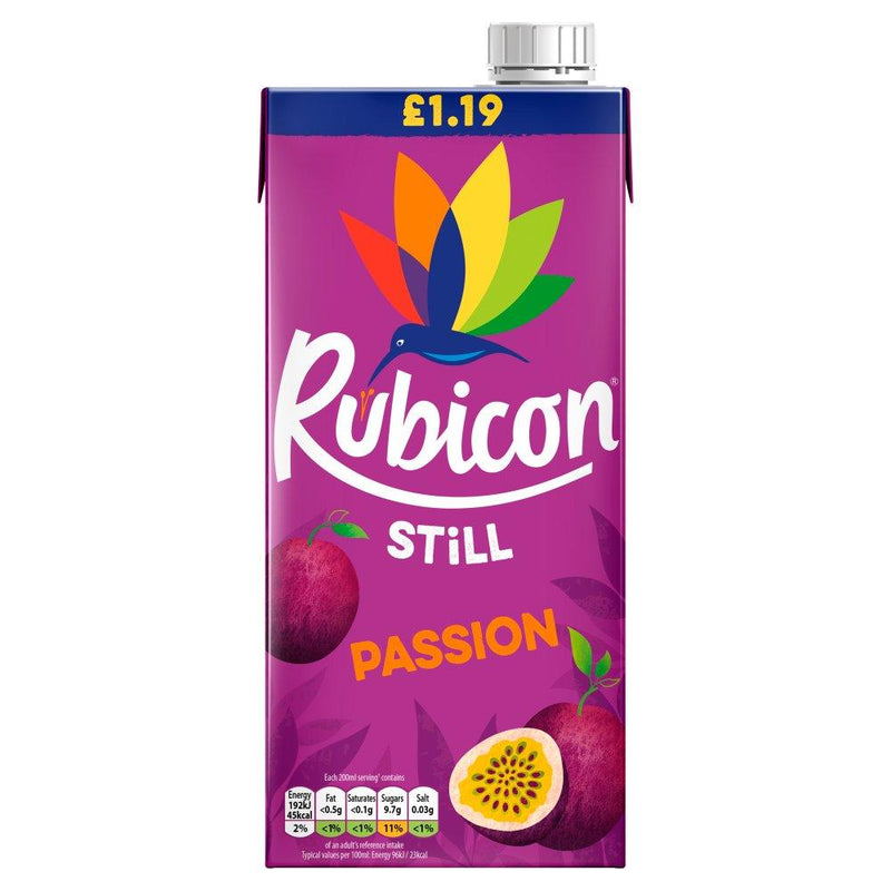 Rubicon Still Passion Fruit Juice Drink - 1ltr - Jalpur Millers Online
