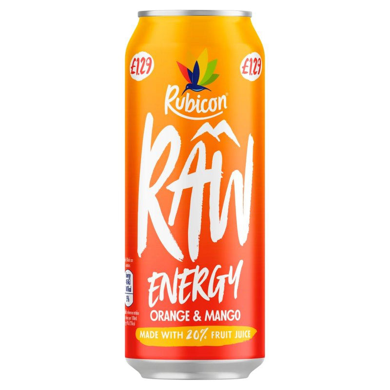 Rubicon - Raw Energy Orange & Mango - 500ml - Jalpur Millers Online