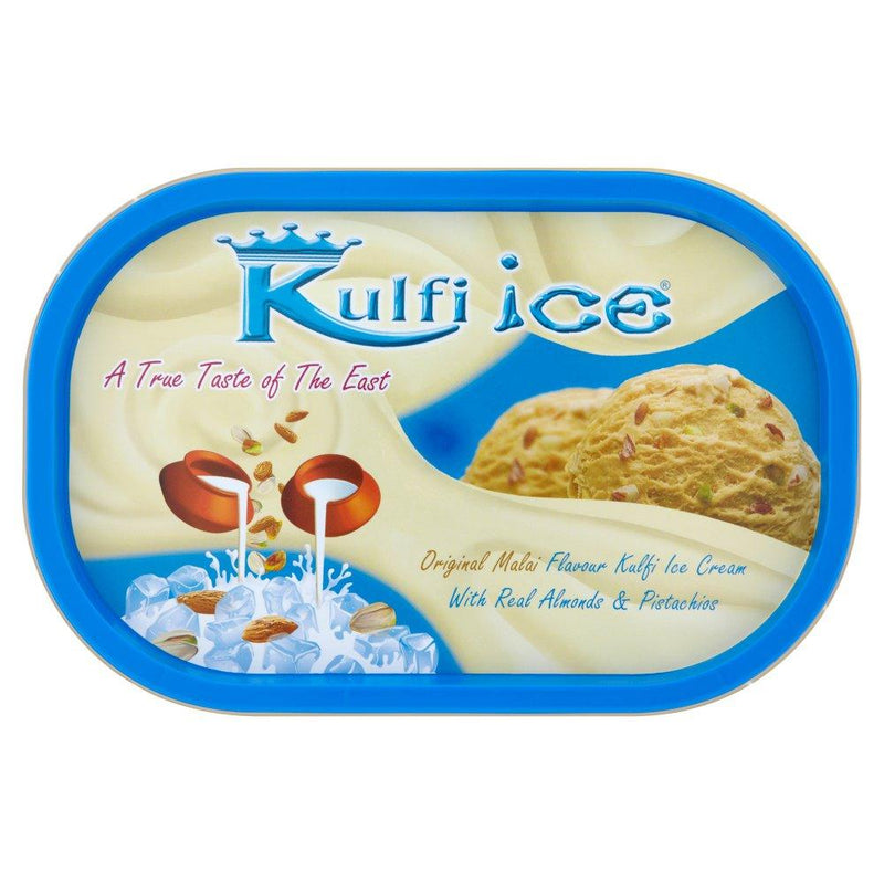 Kulfi Ice - Frozen Original Malai Flavour Kulfi Ice Cream with Real Almonds & Pistachios - 1ltr - Jalpur Millers Online