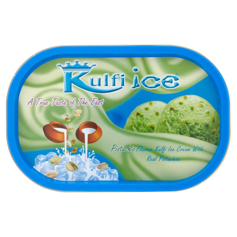 Kulfi Ice - Frozen Pistachio Flavour Kulfi Ice Cream with Real Pistachios - 1ltr - Jalpur Millers Online