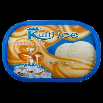 Kulfi Ice - Frozen Coconut Flavour Kulfi Ice Cream with Real Coconut - 1ltr - Jalpur Millers Online