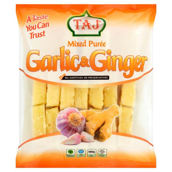 Taj - Frozen Crushed Garlic & Ginger Mixed - 400g - Jalpur Millers Online