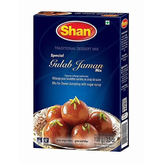 Shan Special Gulab Jaman Mix (mix for fried cottage cheese balls in syrup) - 100g - Jalpur Millers Online