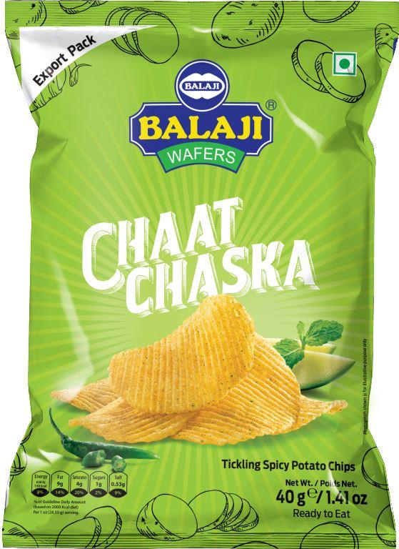 Balaji Chaat Chaska (tickling spicy potato chips) - 40g - Jalpur Millers Online