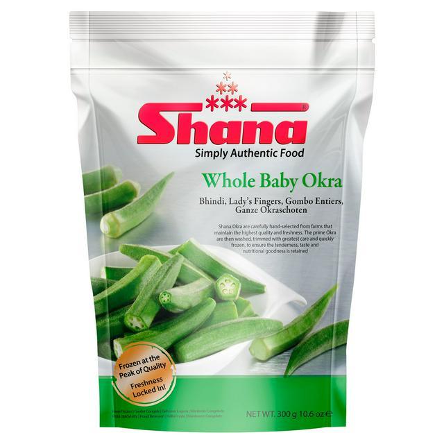 Shana - Frozen Whole Baby Okra - (lady fingers) - 300g - Jalpur Millers Online