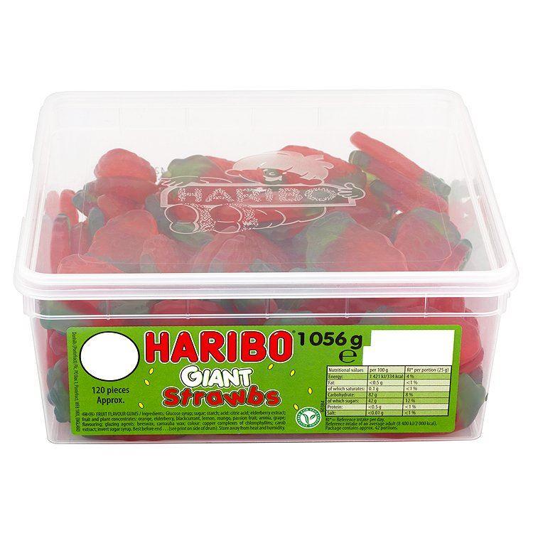 Haribo Giant Strawbs - 996g - Approx 120 Pieces - Jalpur Millers Online