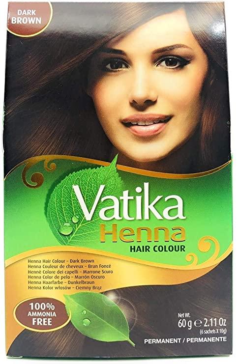 Dabur Vatika Henna Hair Colour Dark Brown - 60g - Jalpur Millers Online