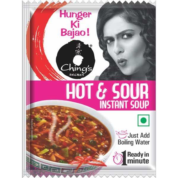 Chings - Hot & Sour Instant Soup - (4 Sachets hot heat) - 60g - Jalpur Millers Online