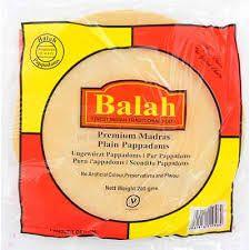 Balah - Plain Madras Pappadams Restuarant Style - 200g - Jalpur Millers Online
