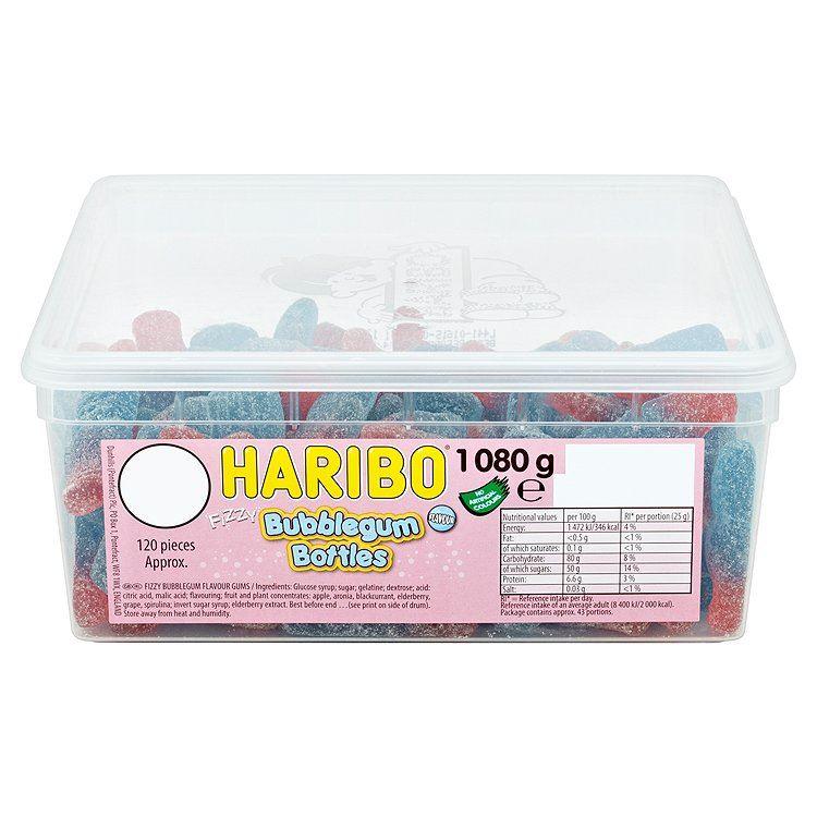 Haribo Fizzy Bubblegum Bottles - 1080g - Approx 120 Pieces - Jalpur Millers Online