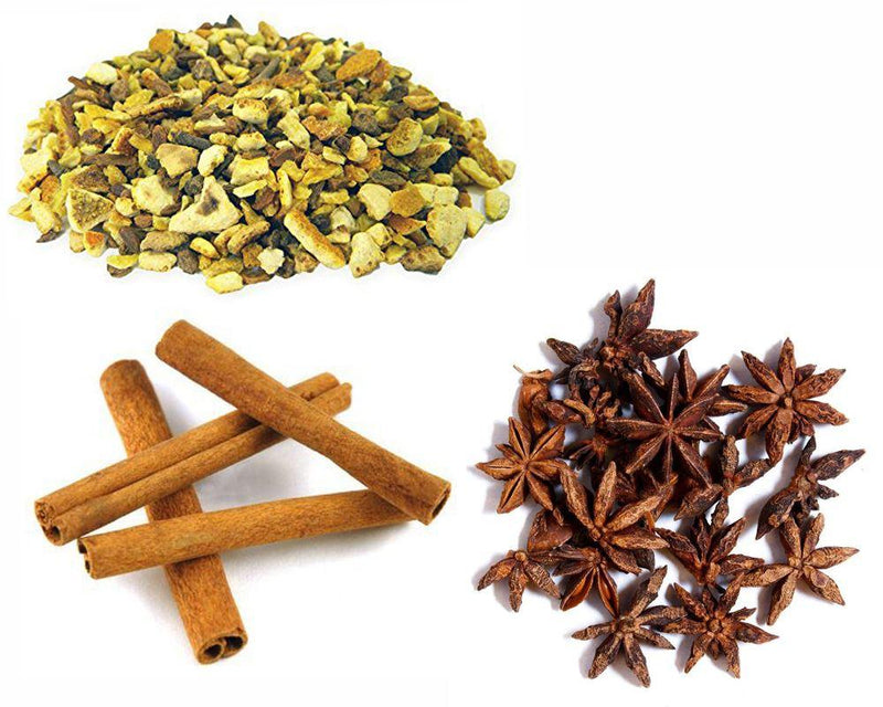 Jalpur Millers Spice Combo Pack - Mulled Wine Mixed Spices 200g - Star Anise 100 - Cinnamon Quills - 100g (3 Pack) - Jalpur Millers Online