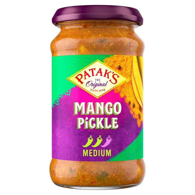 Patak's Mango Pickle - 283g - Medium Heat - 2 FOR £4.00 - Jalpur Millers Online