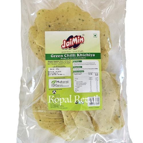 Jaimin Green chilli khichiya - 200g - Jalpur Millers Online