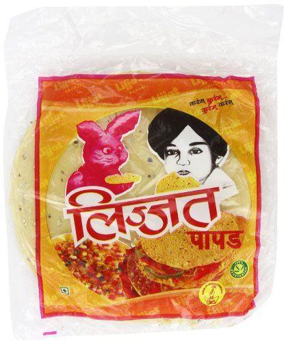 Lijjat Pappadum Black Pepper Flavour - 200g - 3 FOR £3.50 - Jalpur Millers Online