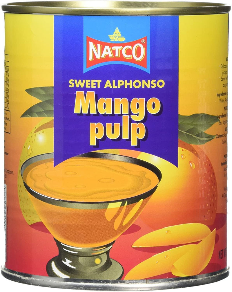 Natco  Alphonso Mango Pulp (sweet) - 850g - Jalpur Millers Online